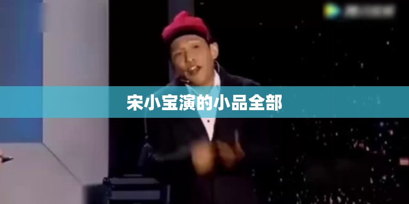宋小宝演的小品全部