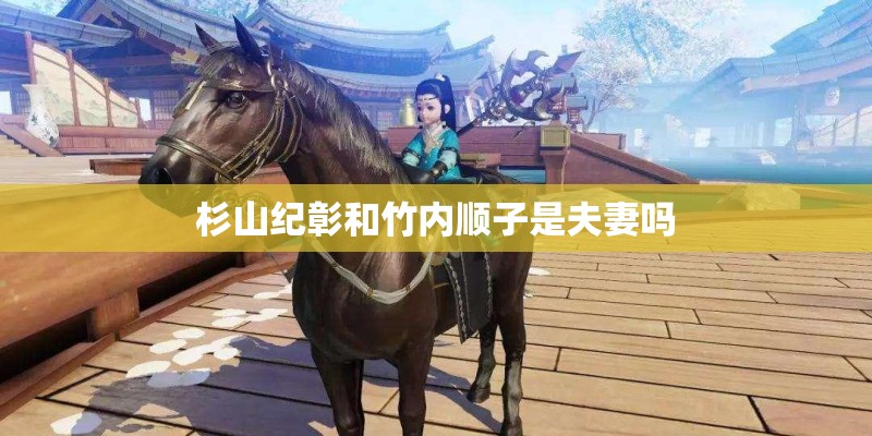 杉山纪彰和竹内顺子是夫妻吗