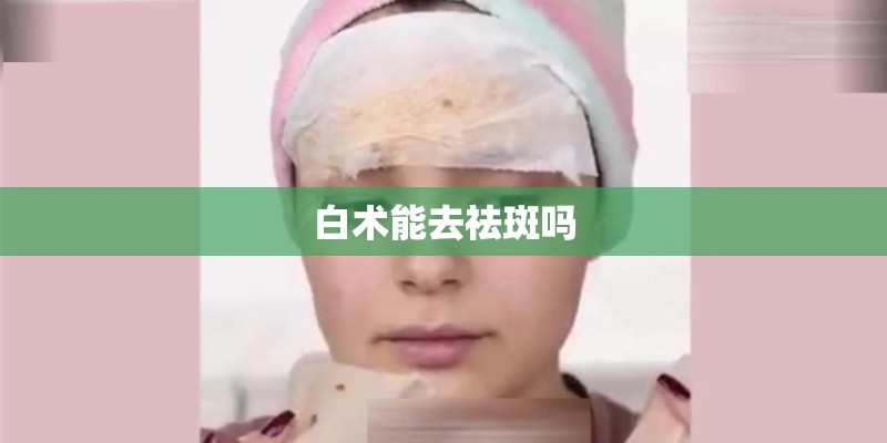 白术能去祛斑吗