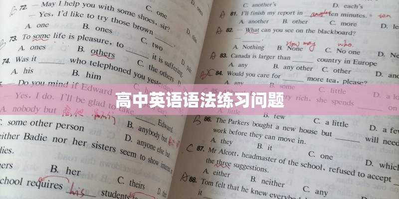 高中英语语法练习问题