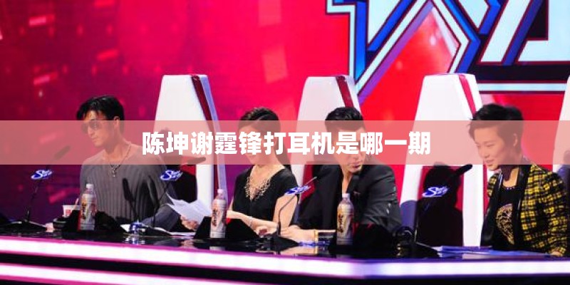 陈坤谢霆锋打耳机是哪一期